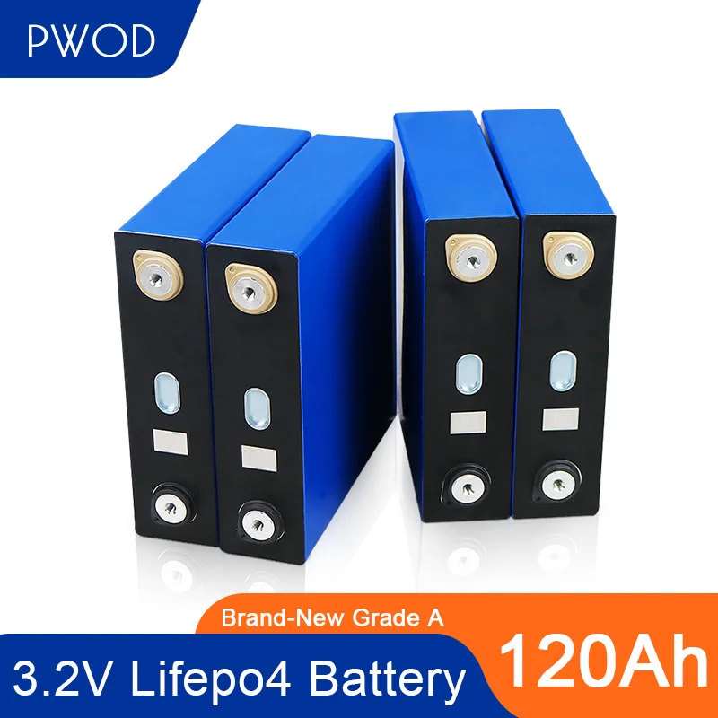 

PWOD 4-48 шт. 3,2 V 120Ah LiFePO4 батарея литиевая батарея с низким содержанием железа phospha сделать лодка батареи автомобиля batteriy RV без оплаты ввозной по...