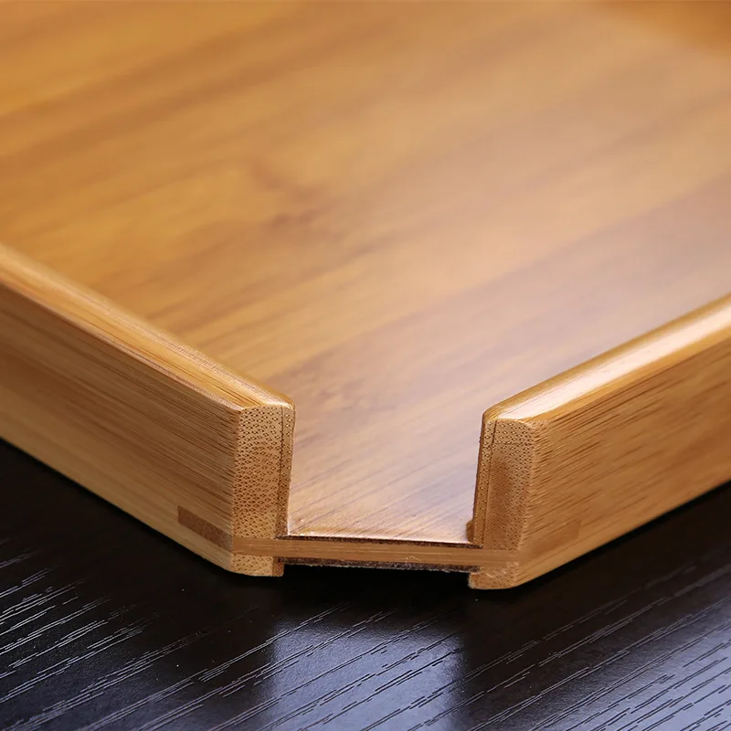 Creative Square Bamboo Tea Tray Ceremony Container Storage Set Gadget | Дом и сад