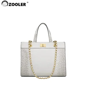 zooler women genuine leather handbags for girls luxury women tote bag roomy commuting handbags alligator pattern riceyc252 free global shipping