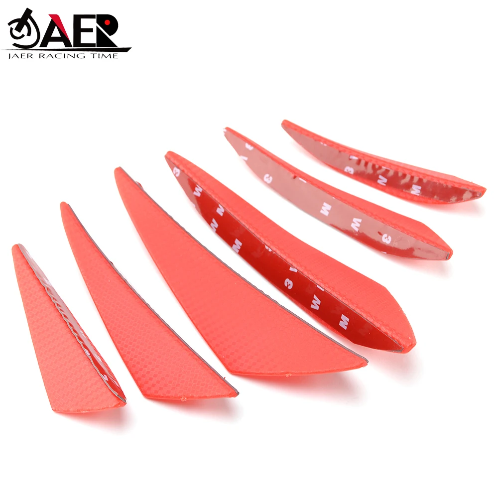 JAER Универсальный передний бампер для мотоцикла 6 шт. диффузор губ разветвитель