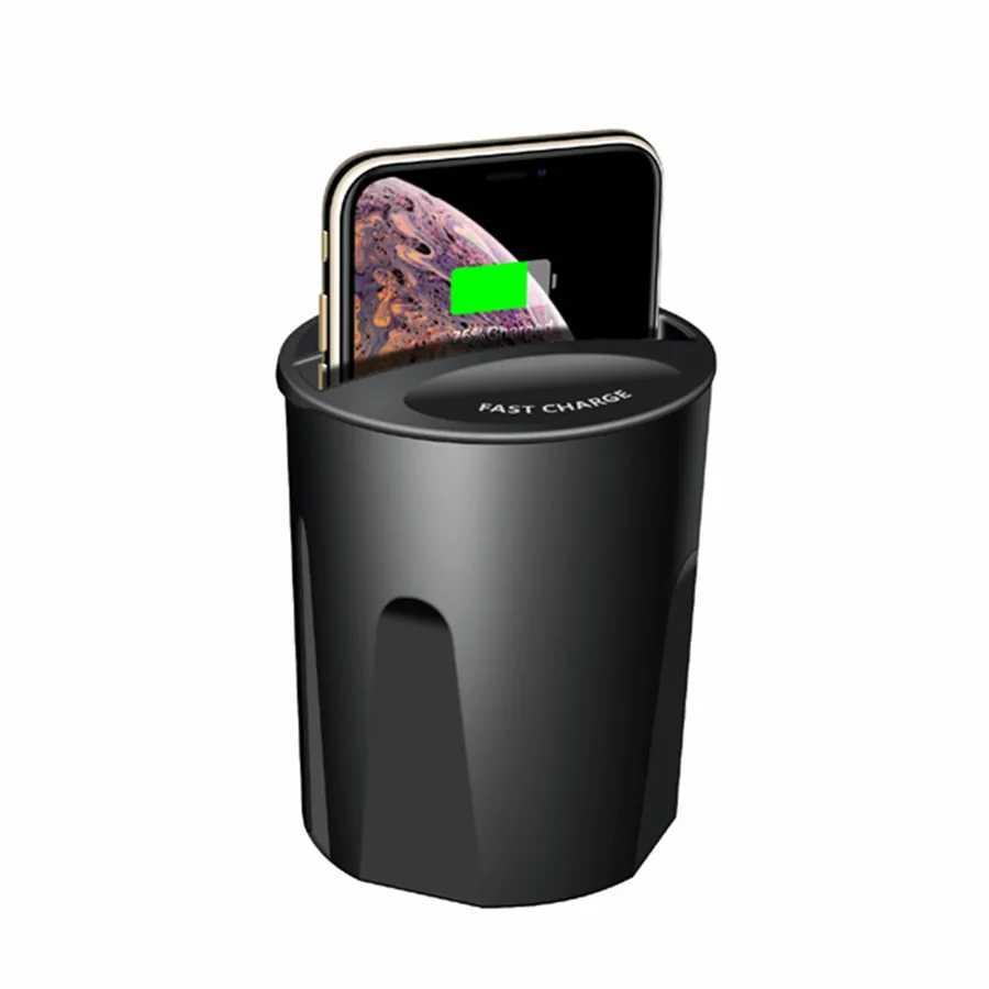 10 Вт автомобильное беспроводное зарядное устройство с usb-выходом для iPhone XS MAX XR X 8 SAMSUNG Galaxy S9 S8 S7 для xiaomi 9 mix 2s зарядное устройство для телефона