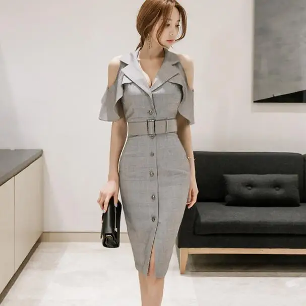 Новинка летнее платье с v-образным вырезом рюшами коротким рукавом открытыми