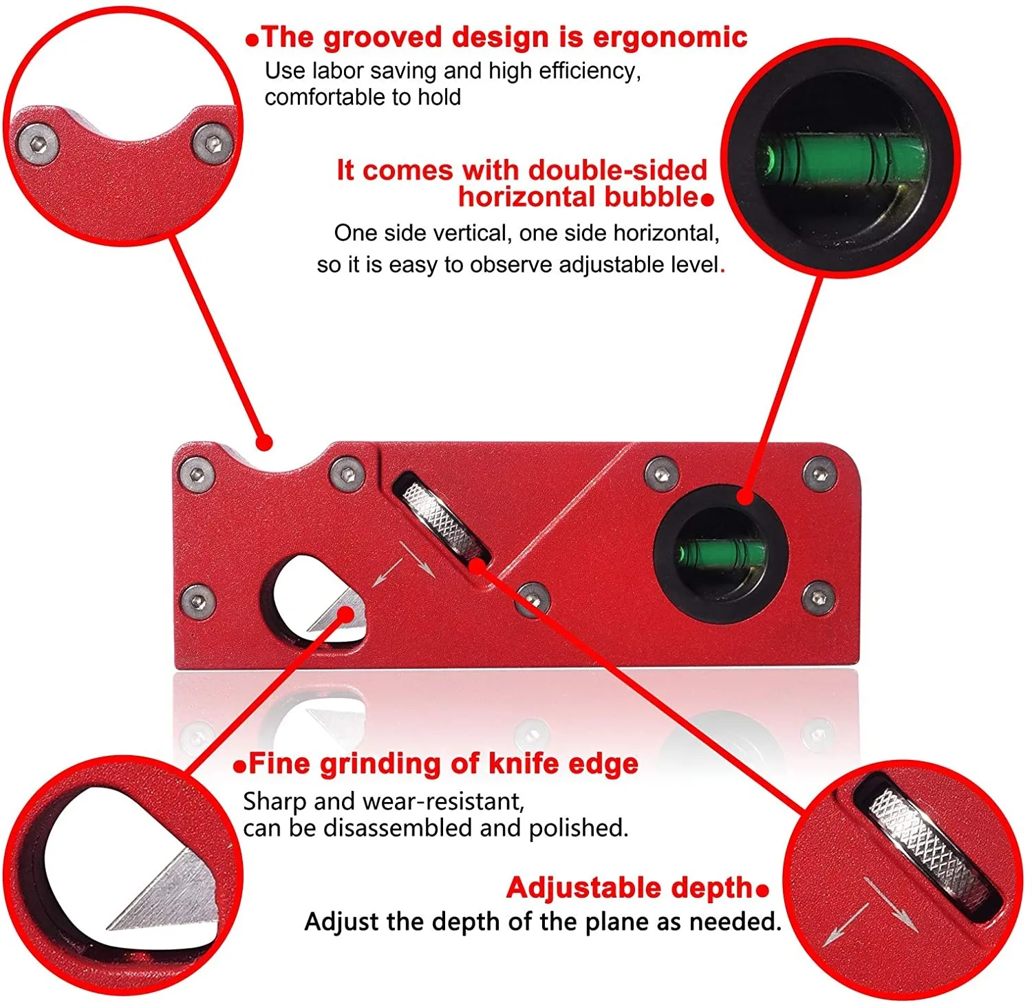 

Handheld Chamfer Plane 45 Degree Bevel Cutter Head Manual Planer Woodworking Trimming And Chamfering Tool Multipurpose