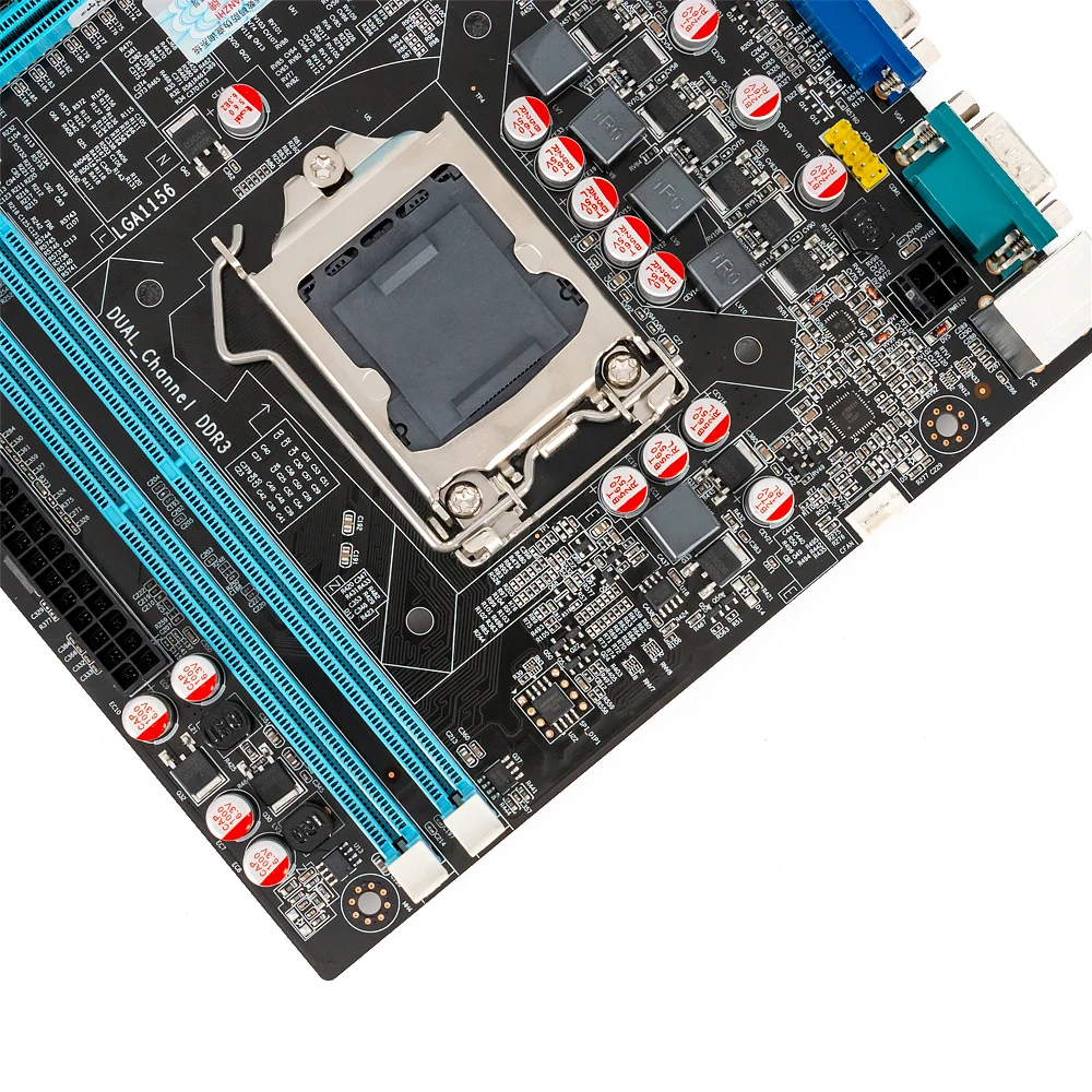 Huanan Zhi H55 материнская плата для Intel LGA 1156 i3 i5 i7 DDR3 16 Гб SATA2.0 PCI-E VGA COM M-ATX | Компьютеры и