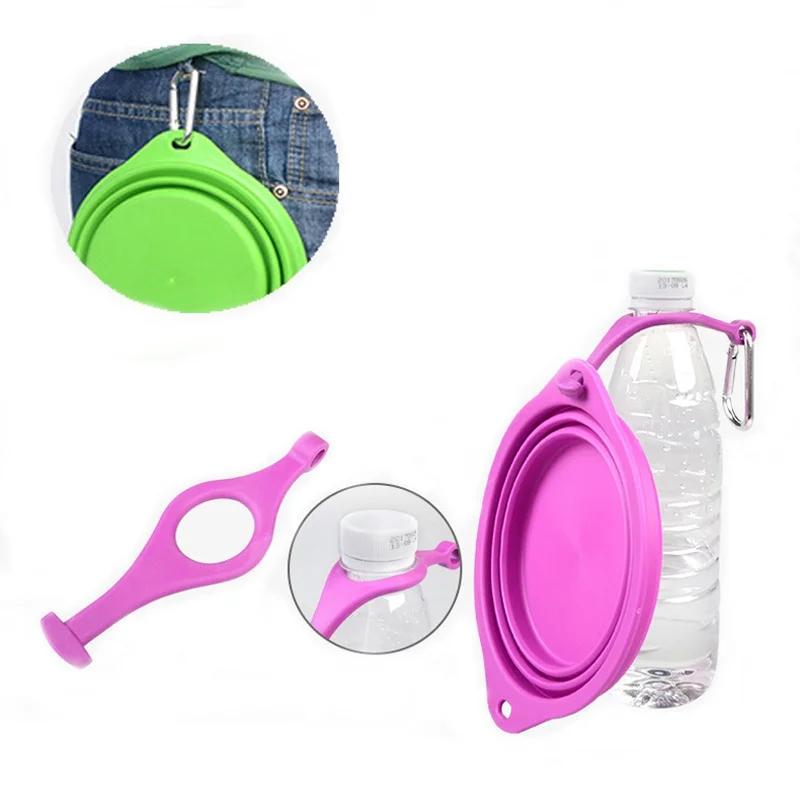 Новинка 2019 портативные миски для собак с пряжкой и чайником посуда щенка