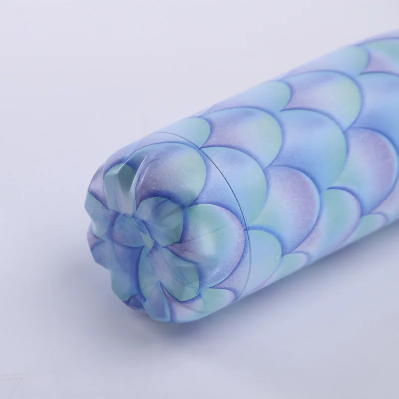 

Custom Fish Scale Water Bottle Creative Jellyfish Thermos Leakproof Insulated Cold Cup Beer Coffee Mug Gym Hiking Protein Shaker