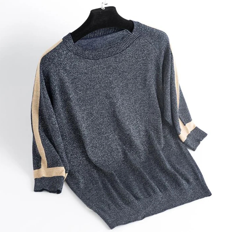 Женский короткий свитер яркие шелковые свитера высокое качество 2020 одежда