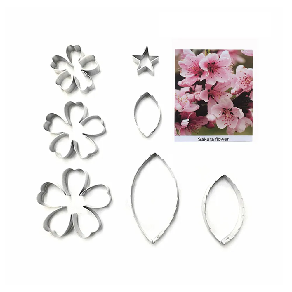 Сакура мастика ножи для цветов украшения торта выпечки Полимерная глина