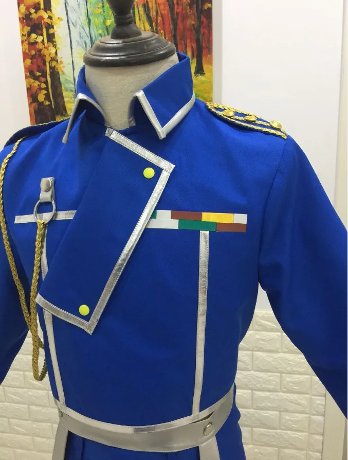 Стальной алхимик Рой Мустанг/Maes Hughes косплей костюм униформа наряд Хэллоуин