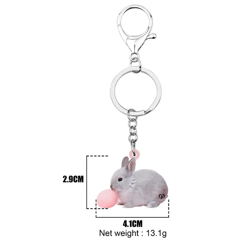 Акриловые брелоки ARWA в виде пасхальных яиц кролика украшения для женщин и
