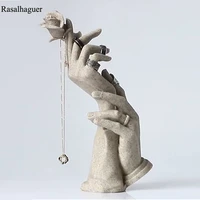 2022 ring display props luxury new resin medium side portrait model bracelets rings necklace jewelry display stand