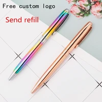 creative metal ballpoint pen advertising pen laser custom logoname promotional gift pen
