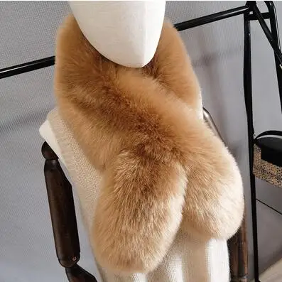 Осенне-зимний мужской и женский шарф из искусственного меха лисы енота кролика
