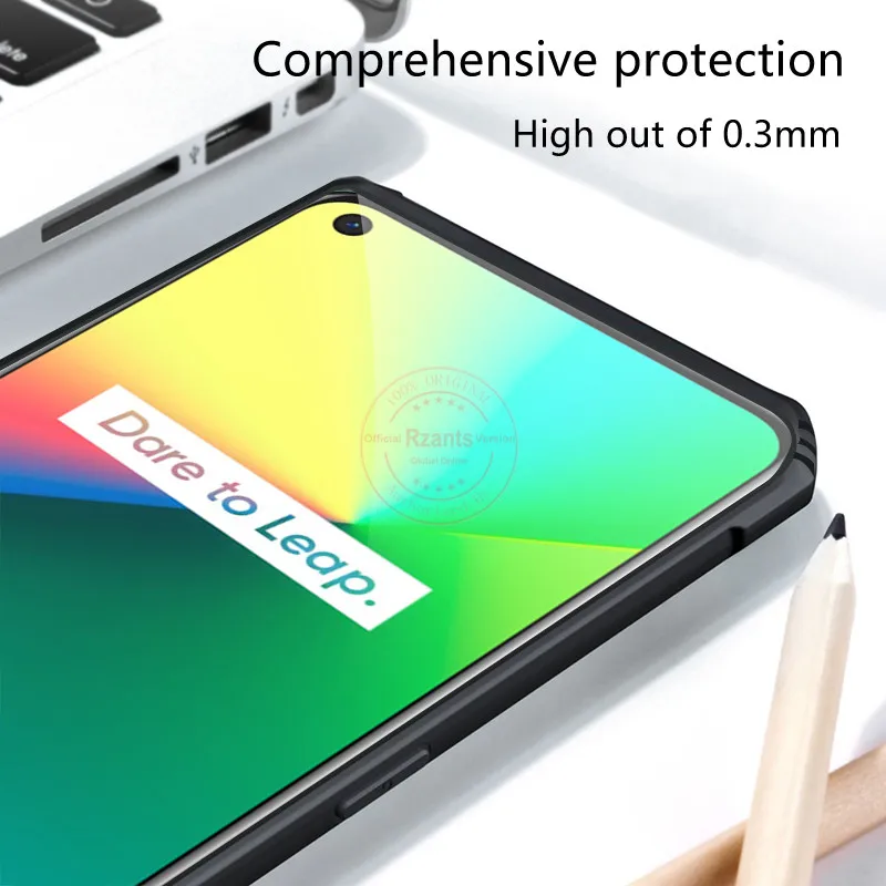 

Rzants For OPPO Realme C17 C11 C12 C15 C17 Case Hard [Blade] Shockproof Slim Crystal Clear Cover funda Casing
