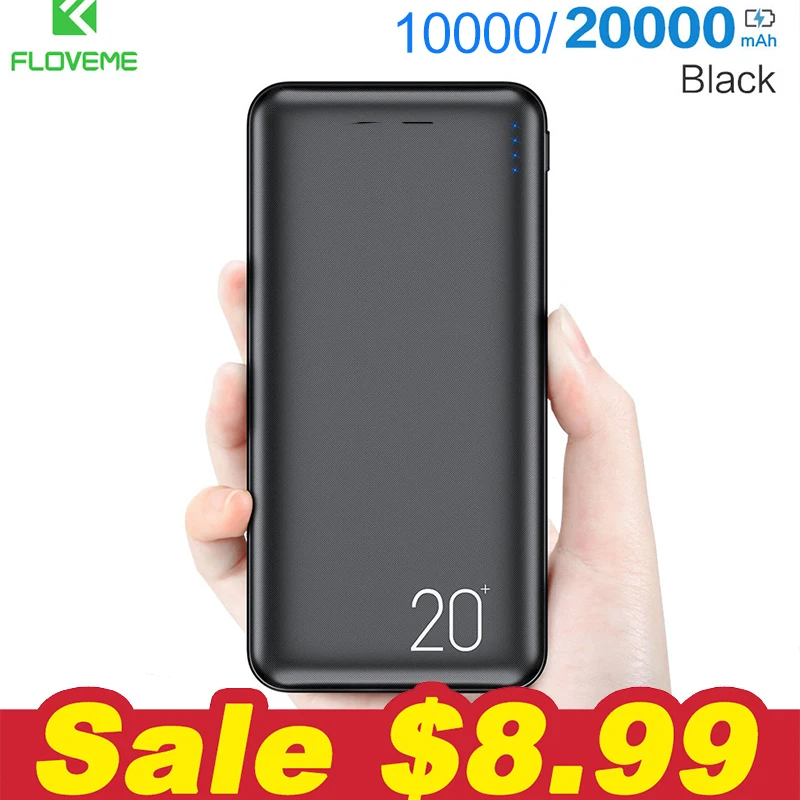 10000/20000 мАч Внешний аккумулятор для Xiaomi Mi 9 8 универсальный внешний аккумулятор зарядное устройство с двумя портами Usb внешний аккумулятор повербанк