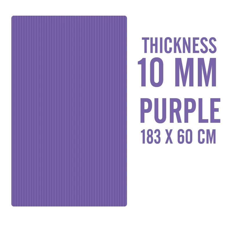 Track 10mm Purple 183X60X15 мм Нескользящие коврики для йоги, для фитнеса, безвкусные, для пилатеса, гимнастики, упражнений, утолщенные, для фитнеса, спортивные коврики, поддерживающие DIY печать - Цвет: Track 10mm Purple