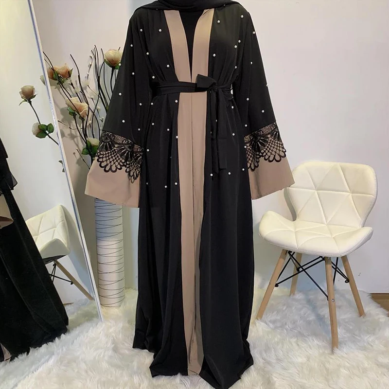 Abayas для женщин Рамадан кимоно новая модная модель кафтан в Дубае кружевной