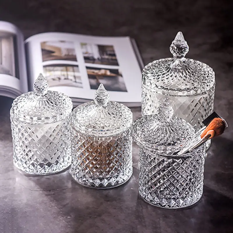 Стеклянные банки для конфет 1 шт. винтажные прозрачные стеклянные хранения чая