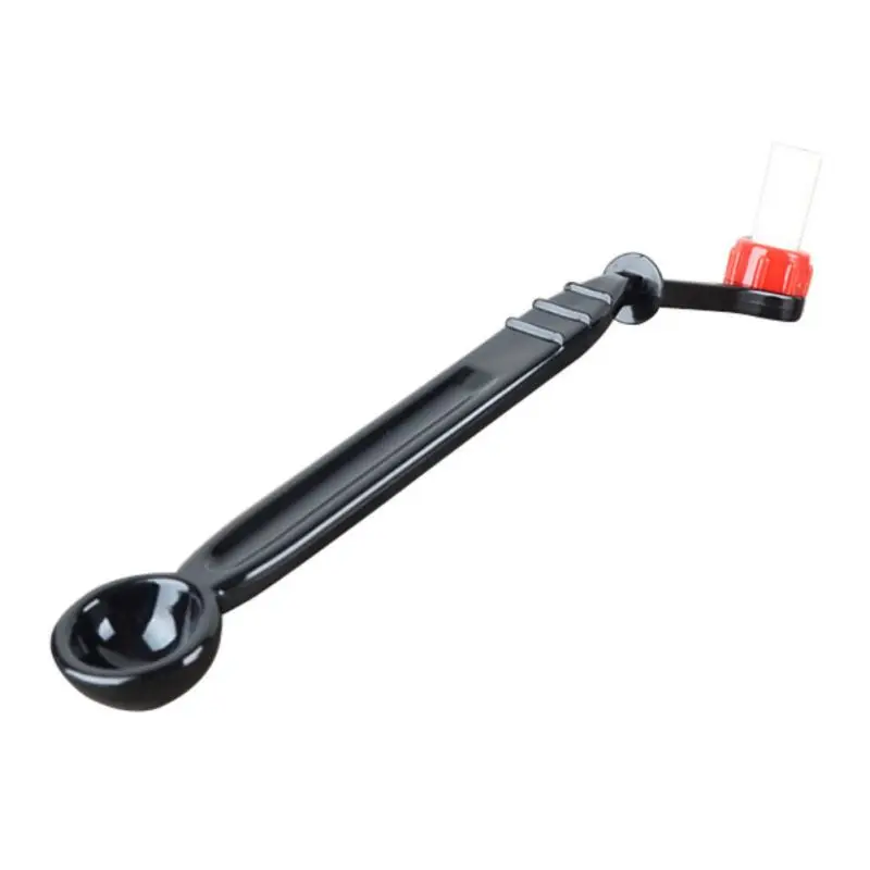 Пластиковая ручка щетка для очистки кофе с ложкой домашнего Эспрессо машина