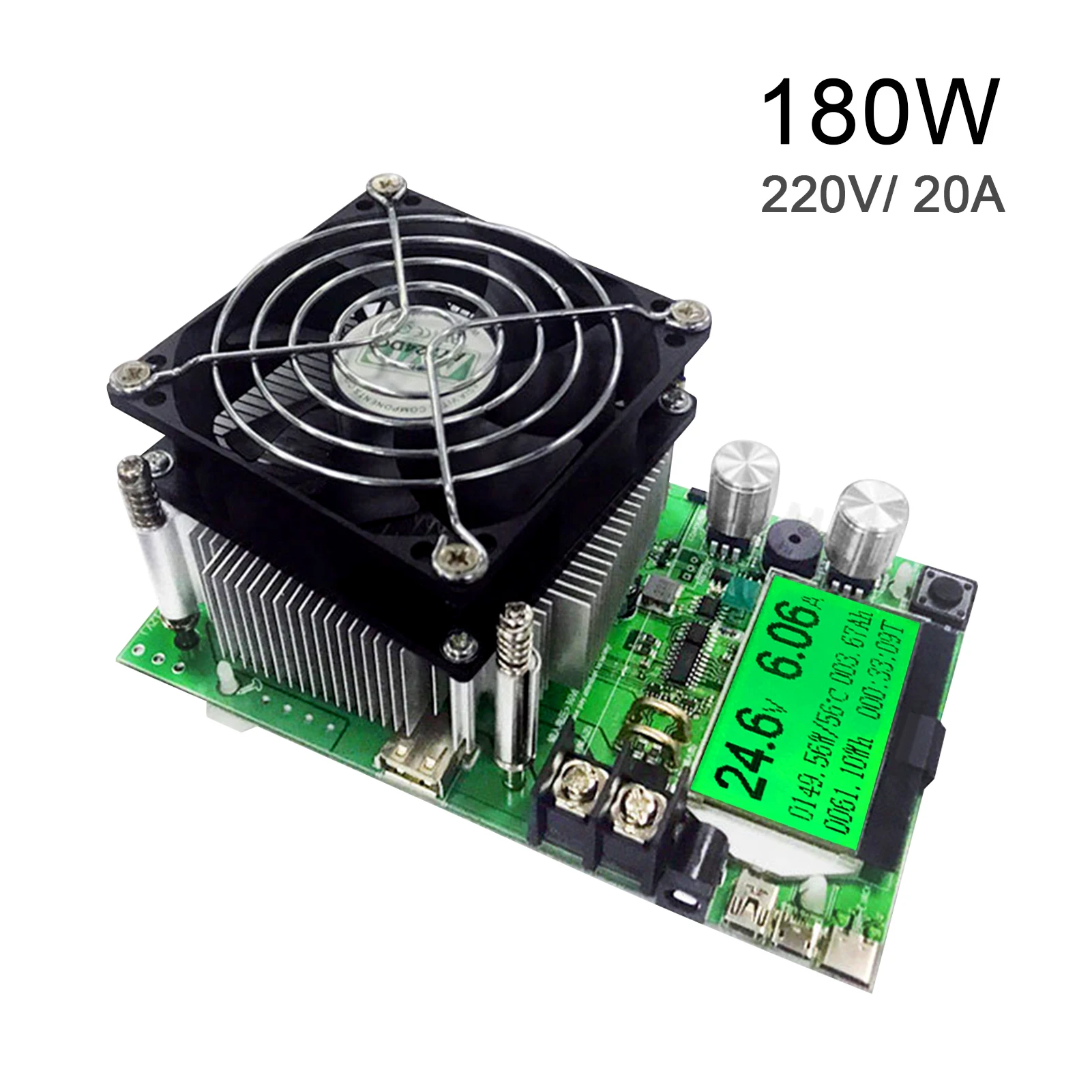 

180W 200V 20A электронный тестер цифровой ЖК-дисплей Экран электронная регулировка постоянного измерения электрической нагрузки Батарея Ёмкост...