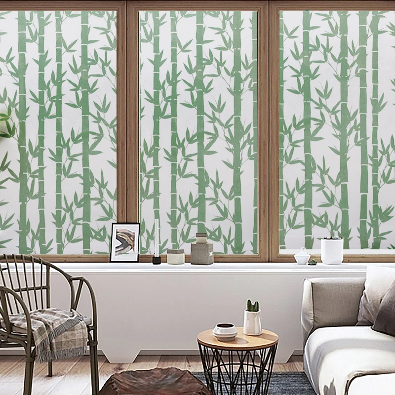 Самоклеящаяся виниловая пленка на окно для спальни с клеем декоративная