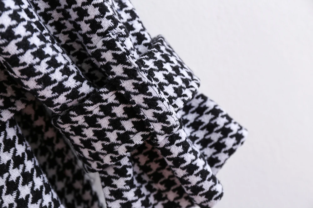 2019 Autumn winter new women straight Slim thin plaid printed elegant coat Female long cardigans | Женская одежда