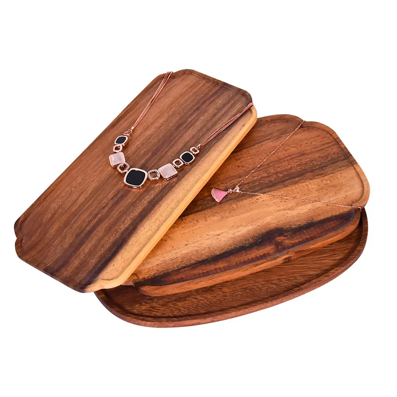 Factory Wholesale Wooden Jewelry Tray Look Pallet Ring Earring Necklace Tray Jewelry Storage Display Tray