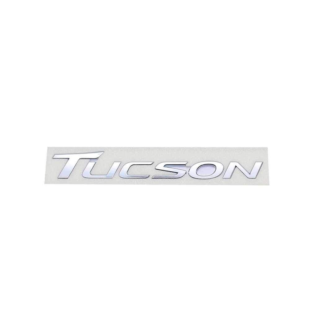 

Chrome Silver TUCSON Trunk Sticker For Hyundai TUCSON 2015-2021 New Cars TUCSON Rear Sticker Hyundai Sticker ABS