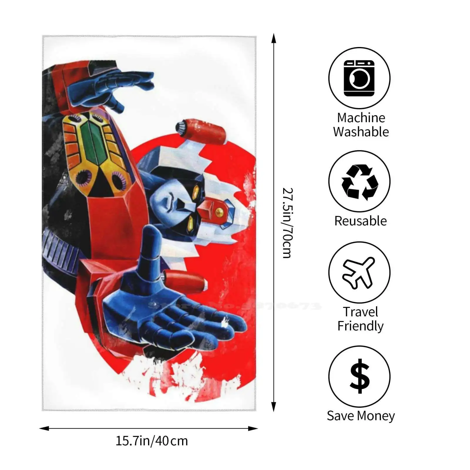 Японское индивидуальное мягкое полотенце Gundam для дома и улицы японское Киотский