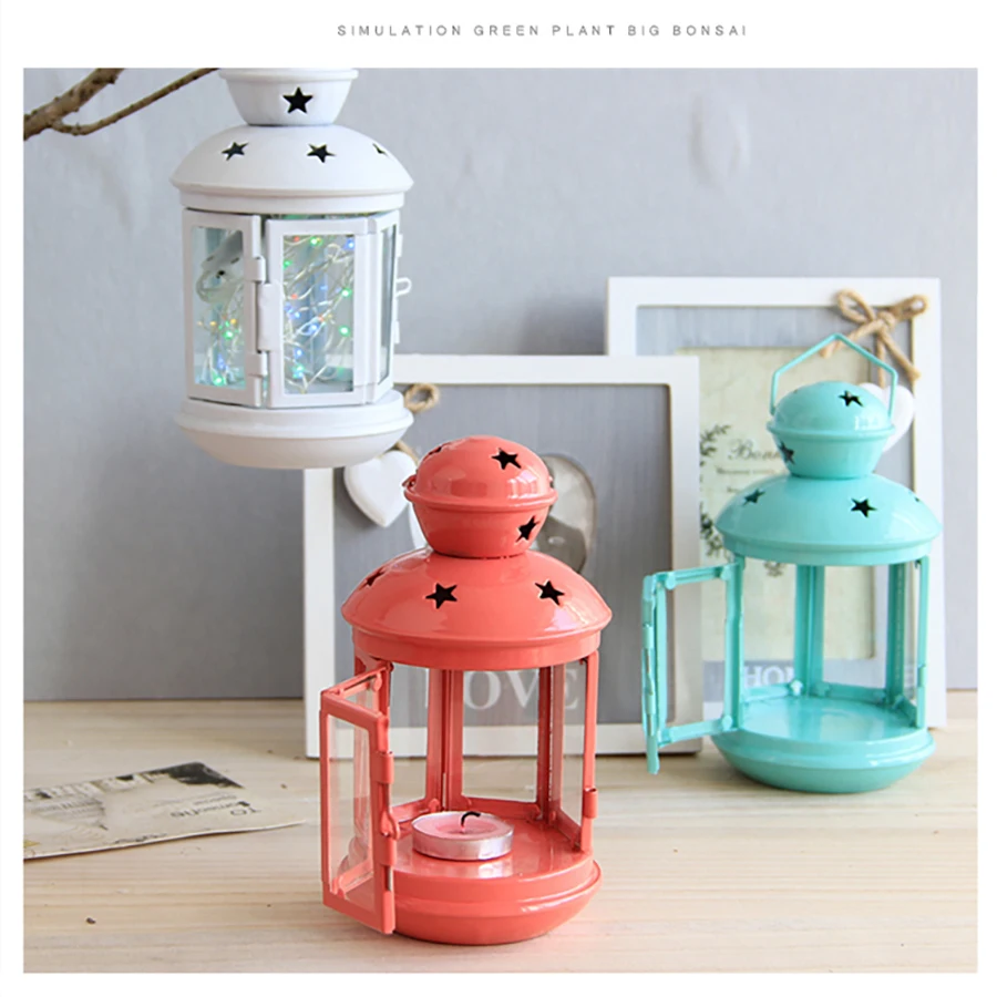 Скандинавский простой подсвечник из кованого металла для Хэллоуина свадебные