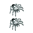 Черные водостойкие Временные татуировки-пауки, женские татуировки для тела, искусственные татуировки для мужчин, животных, праздничные татуировки, искусственные татуировки