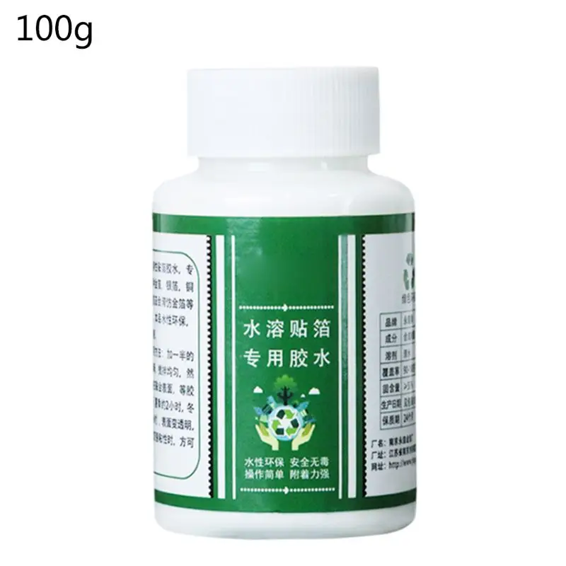 

100g Gilding Glue Gold Leaf Foil Water-based Glue for Metal Foil Sheets Arts