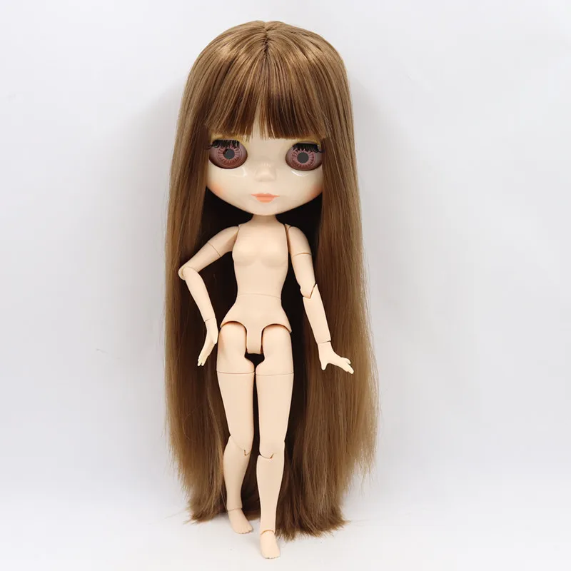 Nude doll ICY Blyth кукла Обнаженная тела 30 см игрушки BJD белое блестящее лицо с дополнительными руками AB и Лицевая панель 1/6 DIY модные куклы подарок для девочки - Цвет: Nude doll