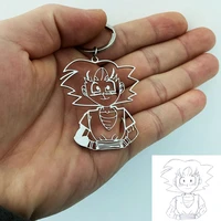 kids drawing keychain childrens painting stainless steel keyring pet picture door key personal key chain customized jewelry