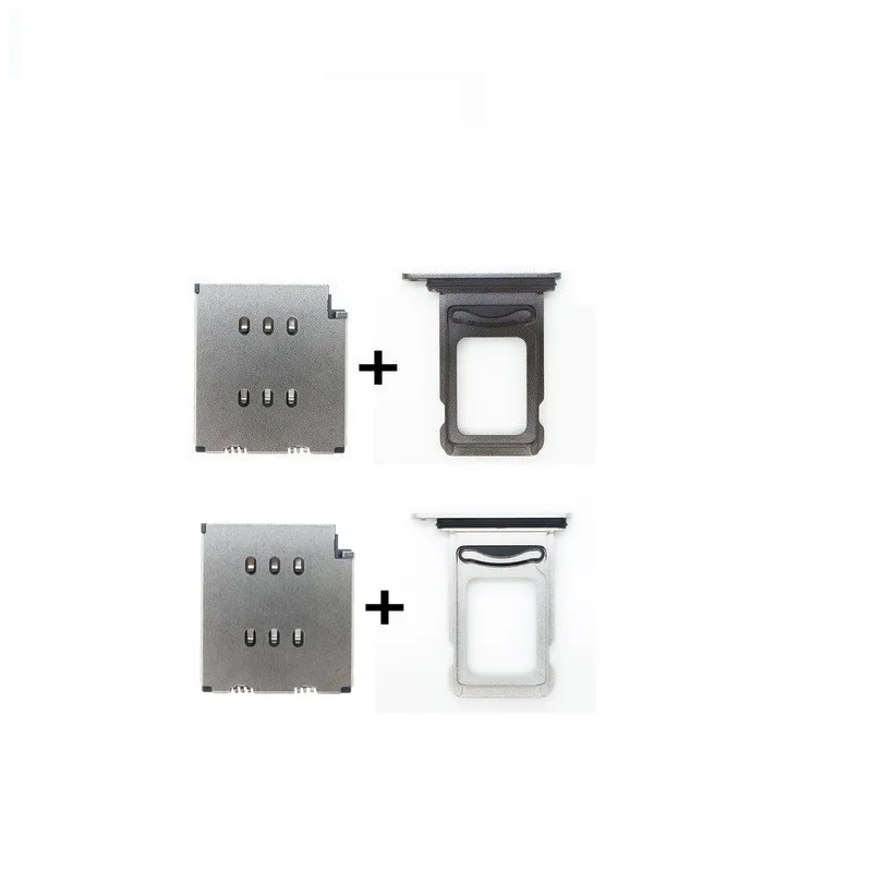 1 Набор = 2 шт. разъем для считывания двух Sim-карт + держатель слота Sim-карты iPhone xs max |