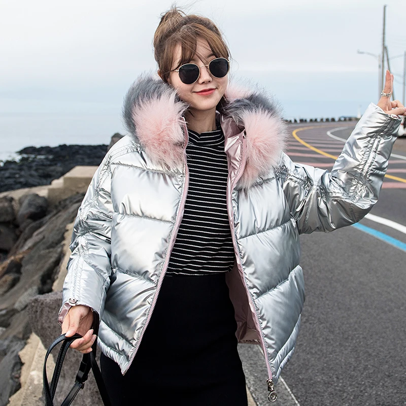 Parkas 2020 Women Winter Jacket Coat Thicken Warm Outwear Fur Hooded Womens Casual Cotton Jackets Coats Overcoat