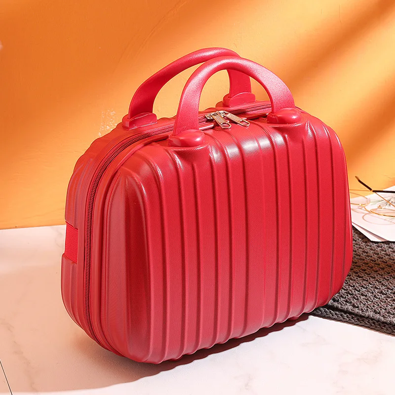 

Female Small 14-Inch Cosmetic Case Mini Cute Princess Wash Bag Portable Hand Travel Luggage