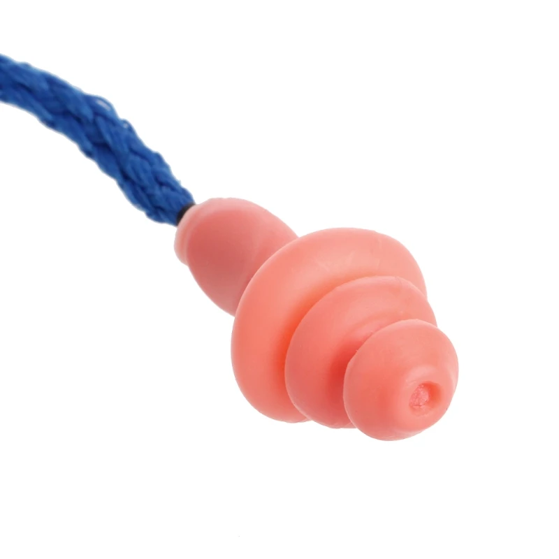 

Soft Silicone Ear Plug Cotton String Hearing Protector Earplugs Noise Reduction