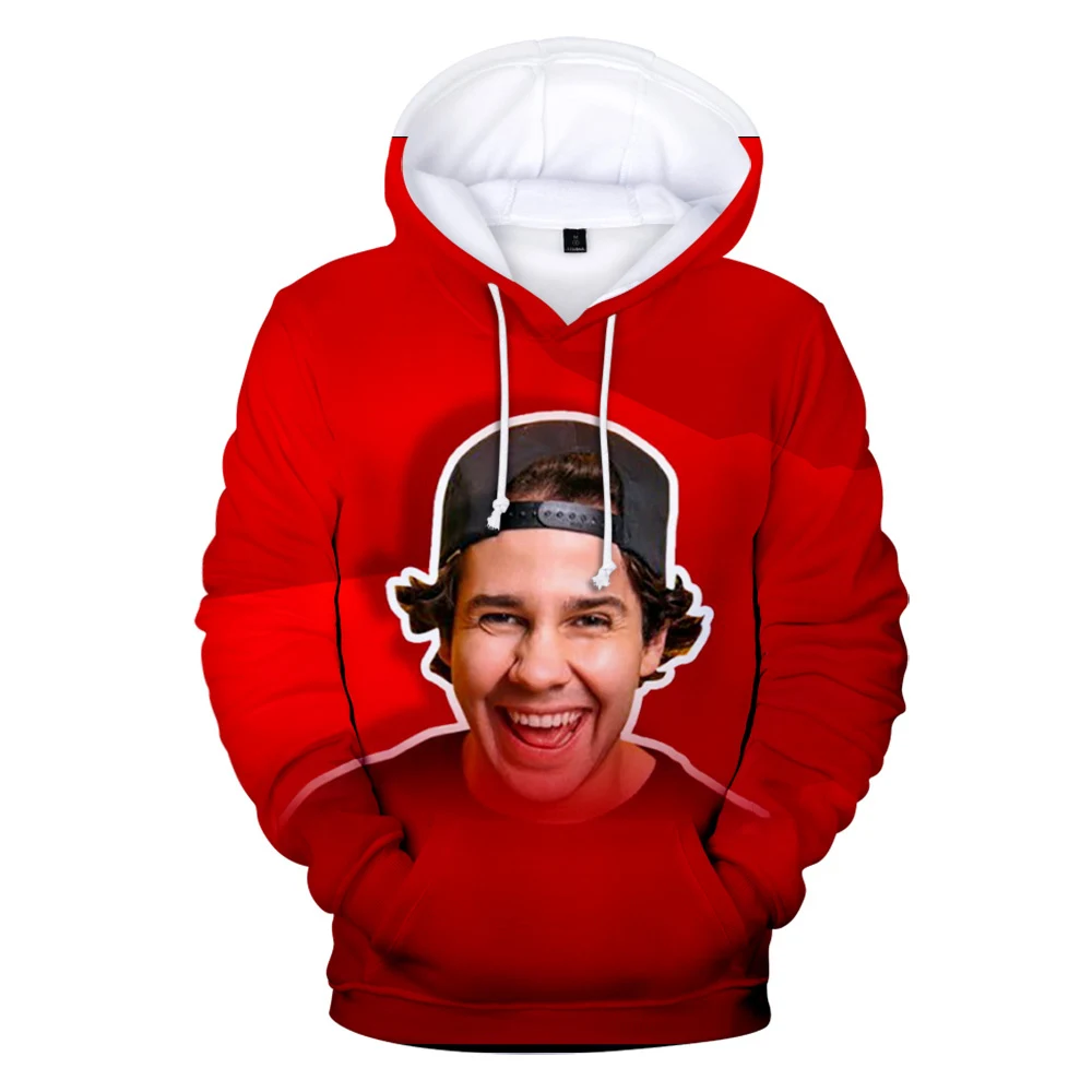 

David Dobrik Hoodie 3D Sweatshirt Long Sleeve Women Men's Tracksuit Harajuku Streetwear American Comedy Actor Clothes Plus Size