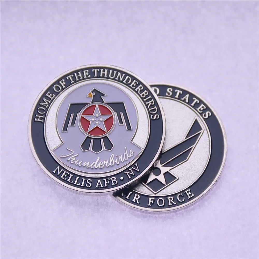 База ВВС США Nellis база Thunderbirds USAF вызов Монета|us coins|coin coins |