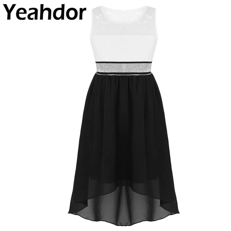 Детское платье принцессы для девочек кружевной лиф без рукавов с цветочным