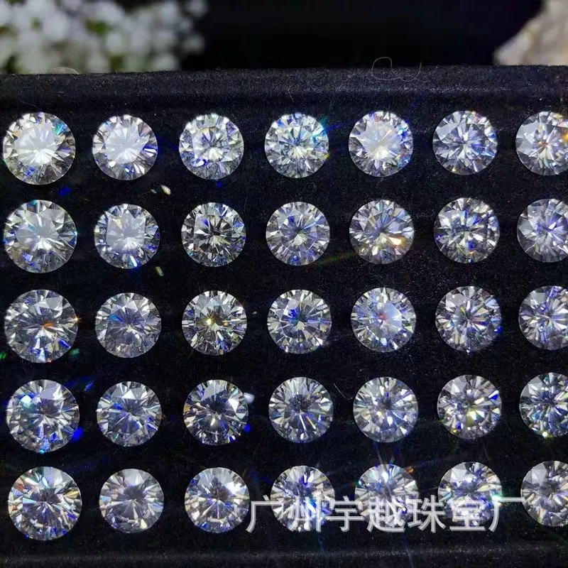 5 to 10.5mm Moissanite 5A High Quality Moissanite Gemstones, Each with GRA Individual Number ID 0.5ct vvs D Color White Bright
