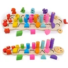 Детские деревянные игрушки по методике Монтессори, обучающие игрушки для детей для раннего обучения