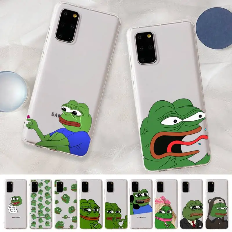 

Cool Funny Frog Phone Case For Samsung A 10 20 30 50s 70 51 52 71 4g 12 31 21 31 S 20 21 plus Ultra