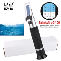 rz refractometer salinity salt water meter auto refratometro tester professional 0 10 brix aquarium handheld refractometer
