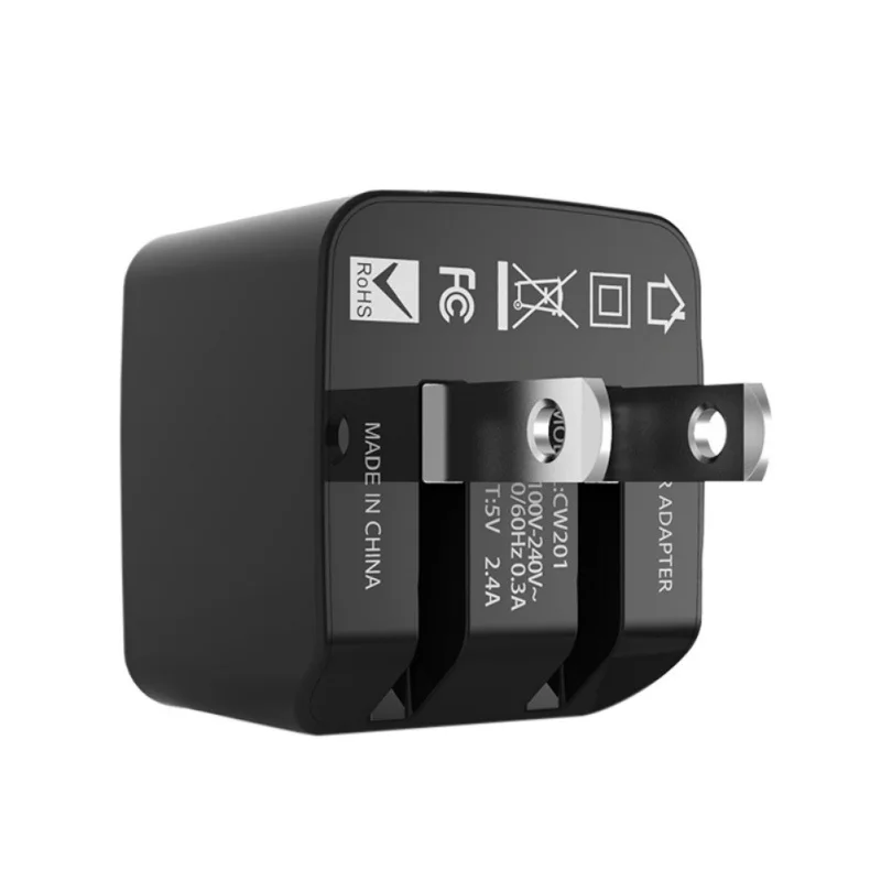 Настенное зарядное устройство 5 в 4 а с двойным usb-портом складной портативный