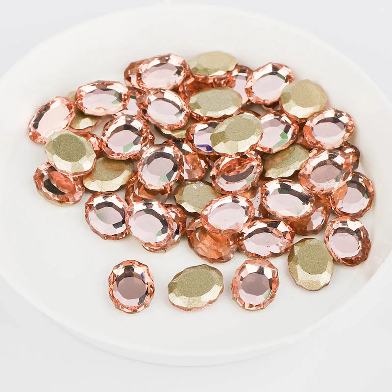 Светильник кие персиковые Волшебные Зернистые декоративные стразы с плоским основанием для дизайна