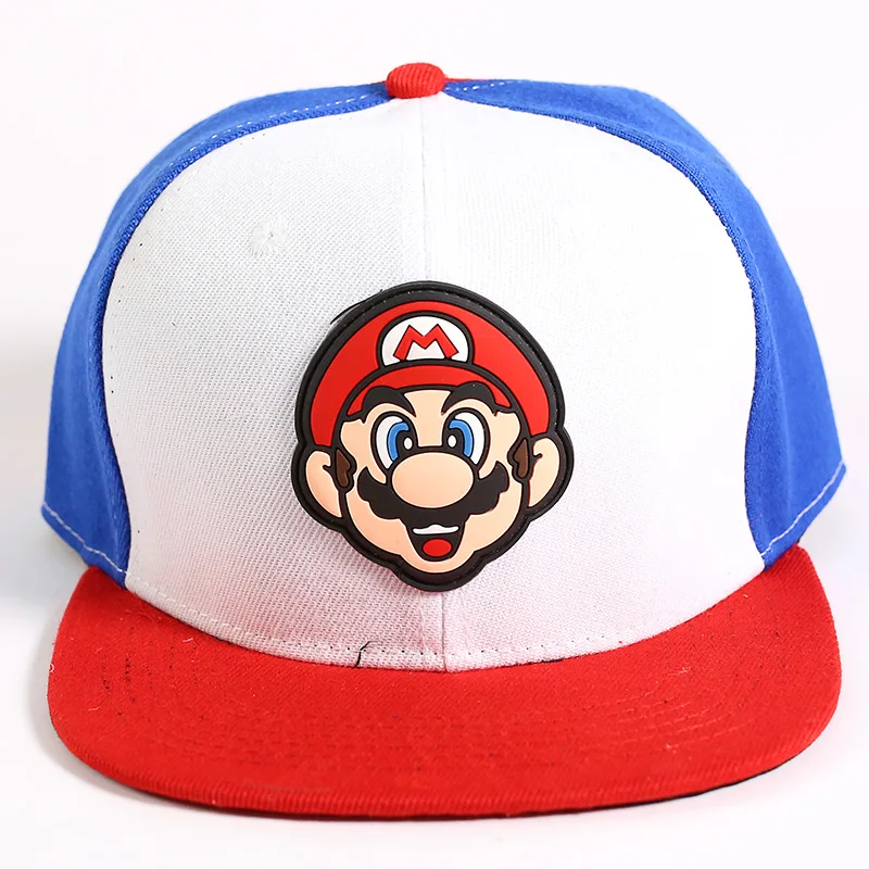Супер Марио Bros cap s мультфильм хлопок Повседневная Фирменная Кепка с плоским козырьком шляпа для мужчин женщин бейсбольная бейсболка с колпаком шапки