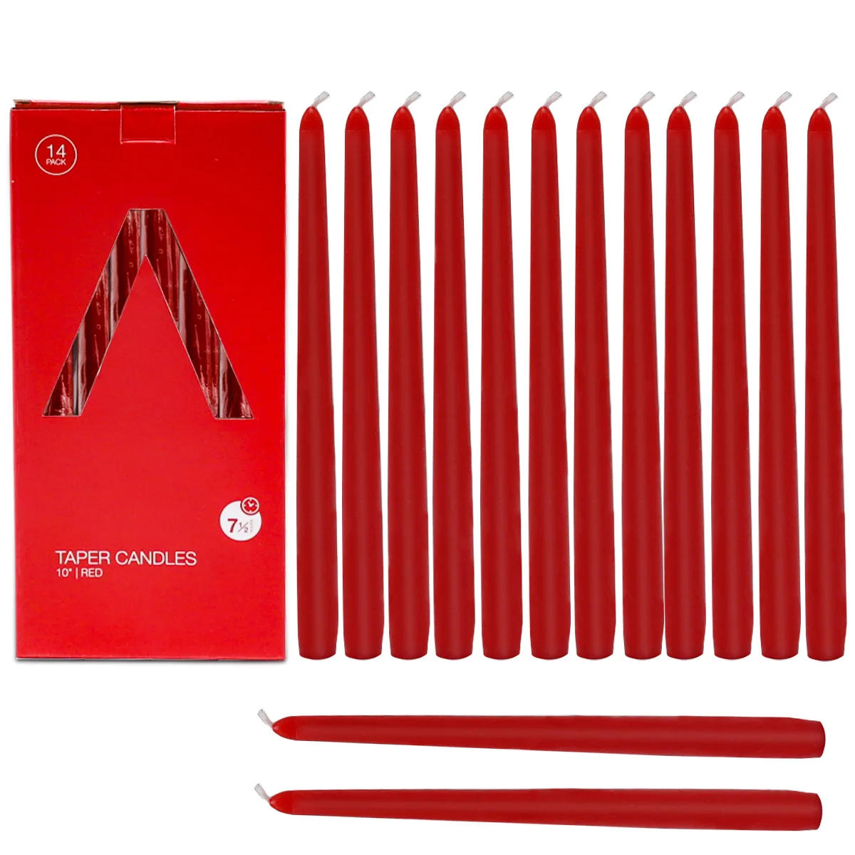 

14pcs/set home decorative candles tapeded smokless long candles for home decoration festival christmas wedding deocration candle