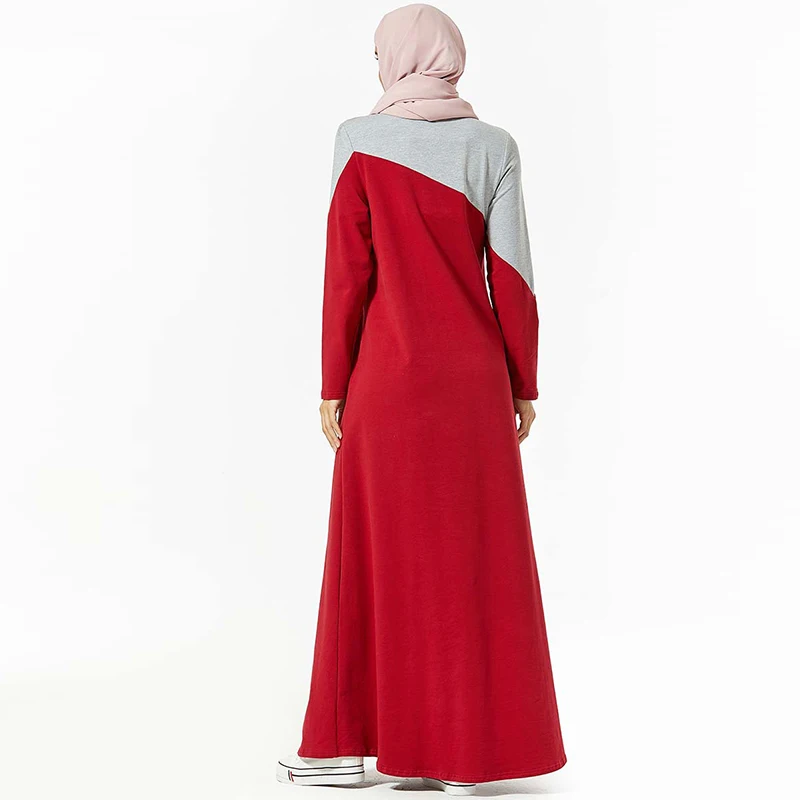 Красное Абая кафтан Дубайский хиджаб мусульманское платье мусульманская одежда